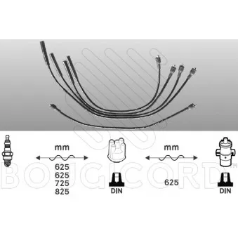 Kit de câbles d'allumage EFI AUTOMOTIVE OEM 53-0144