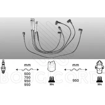 Kit de câbles d'allumage EFI AUTOMOTIVE OEM 1612485
