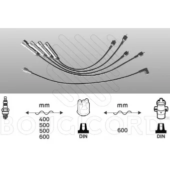 Kit de câbles d'allumage EFI AUTOMOTIVE OEM 056998031A