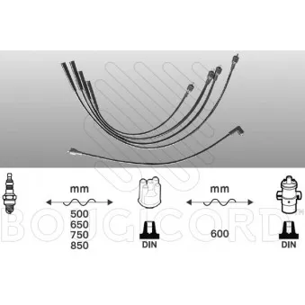 Kit de câbles d'allumage EFI AUTOMOTIVE OEM 8193
