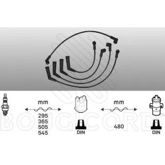 Kit de câbles d'allumage EFI AUTOMOTIVE OEM 2750102W00
