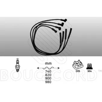 Kit de câbles d'allumage EFI AUTOMOTIVE OEM 1095591