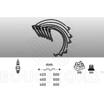 Kit de câbles d'allumage EFI AUTOMOTIVE OEM 53-0084