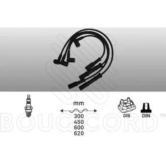 Kit de câbles d'allumage EFI AUTOMOTIVE OEM 132-00-0224