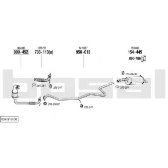 Echappement BOSAL 034.910.00