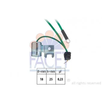 FACET 0.0179/74 - Condenseur, système d'allumage