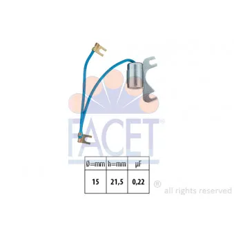 Condenseur, système d'allumage FACET 0.0534/5