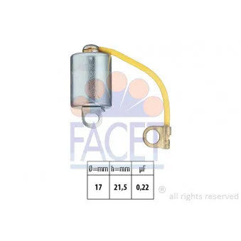 Condenseur, système d'allumage FACET OEM 631322323