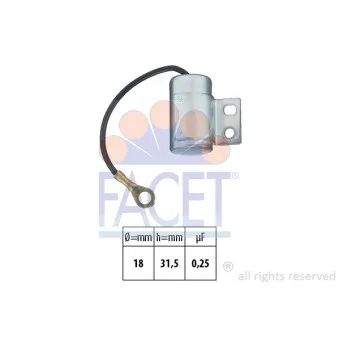 Condenseur, système d'allumage FACET OEM 9920578