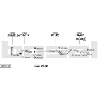 Echappement BOSAL 034.950.21