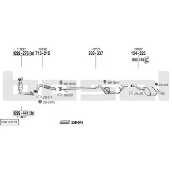 Echappement BOSAL 034.950.24