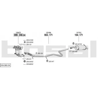 Echappement BOSAL 034.960.04