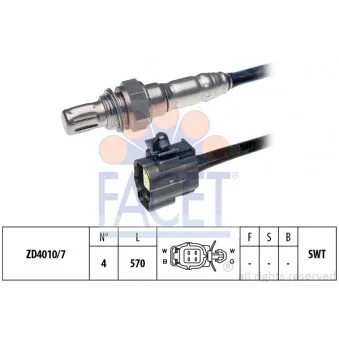 Sonde lambda FACET OEM B3P718861A