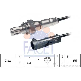 Sonde lambda FACET OEM 1821364B00