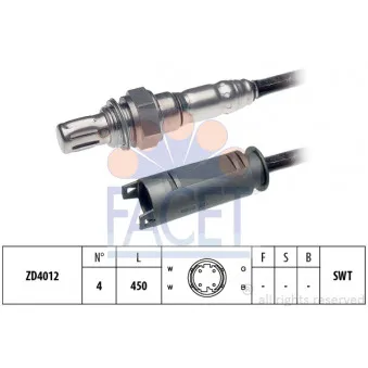 Sonde lambda FACET OEM 11781743996
