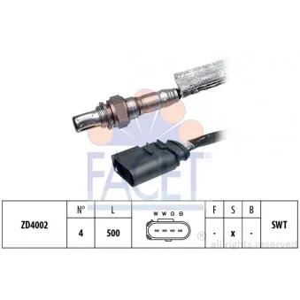 Sonde lambda FACET OEM 06A906265E