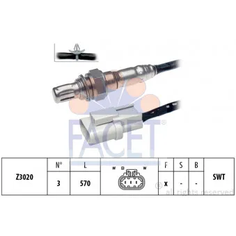 Sonde lambda FACET OEM 226900j000