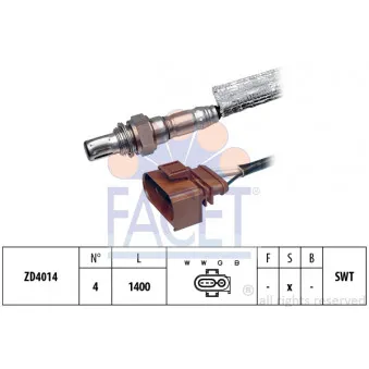 Sonde lambda FACET OEM 021906265AE