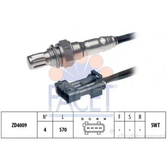 Sonde lambda FACET OEM 99360612801