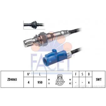 Sonde lambda FACET OEM 1S7F9G444BB
