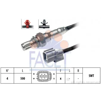 Sonde lambda FACET OEM 36531PDFE01
