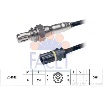 Sonde lambda FACET OEM a0015402817