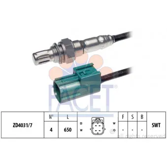 Sonde lambda FACET 10.8008