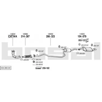 Echappement BOSAL 034.960.64