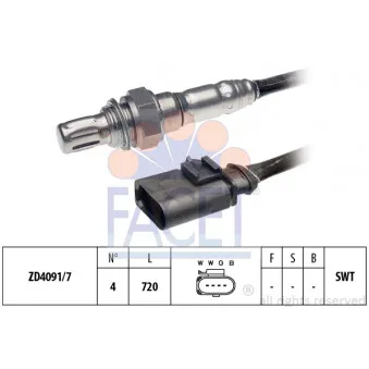 Sonde lambda FACET OEM 4L0906262H
