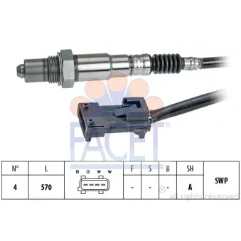 Sonde lambda FACET OEM 99660617801