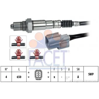 Sonde lambda FACET OEM 36531PWEG01