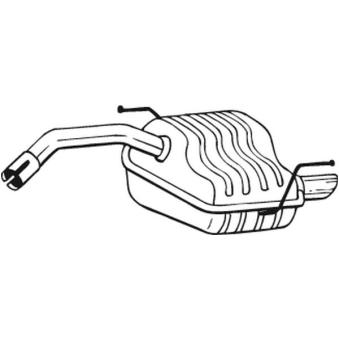 Silencieux arrière BOSAL 100-169 Silencieux arrière BOSAL 100-169