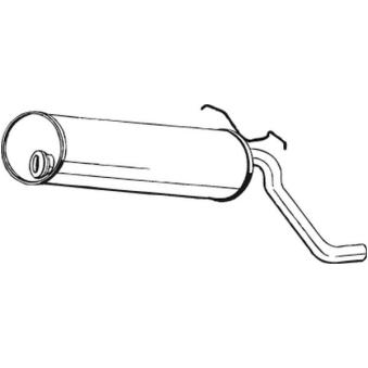 Silencieux arrière BOSAL OEM 96018813