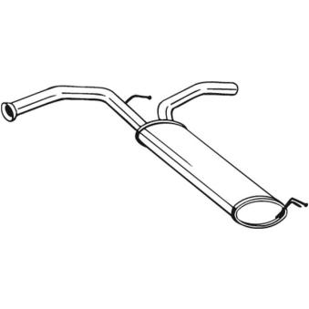 Silencieux arrière BOSAL 135-723 pour TOYOTA AYGO 1.4 HDI - 54cv