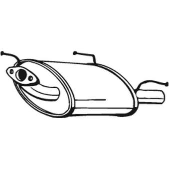 Silencieux arrière BOSAL 145-339