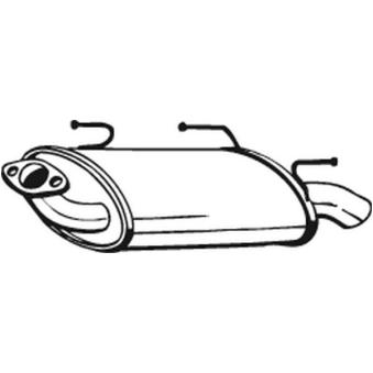 Silencieux arrière BOSAL 145-605 pour NISSAN ALMERA 1.5 DCI - 82cv