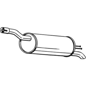 Silencieux arrière BOSAL 148-339 pour FIAT DOBLO 1.2 - 65cv