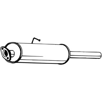 Silencieux central BOSAL 154-133 pour FORD TRANSIT 2.5 DI - 76cv