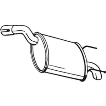 Silencieux arrière BOSAL [185-677]