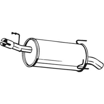 Silencieux arrière BOSAL 185-971