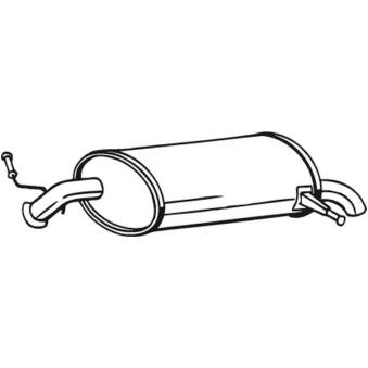 Silencieux arrière BOSAL 190-031 pour PEUGEOT 407 1.8 - 116cv