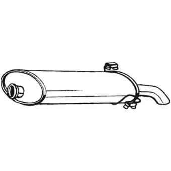 Silencieux arrière BOSAL OEM 1726E1 Silencieux arrière BOSAL OEM 1726E1
