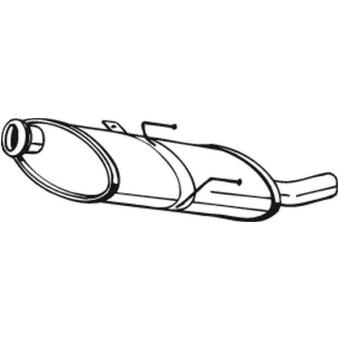 Silencieux arrière BOSAL [190-863]