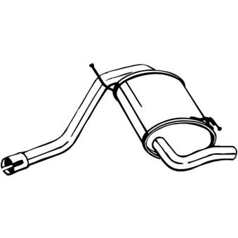 Silencieux arrière BOSAL 200-113 pour LANCIA DEDRA 1.5 DCI 4x4 - 110cv