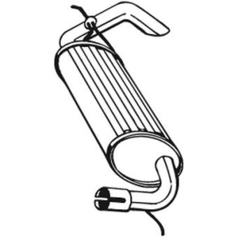 Silencieux arrière BOSAL [211-395]