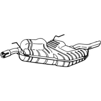 Silencieux arrière BOSAL 215-001 pour SAAB 95 2.3 T - 185cv