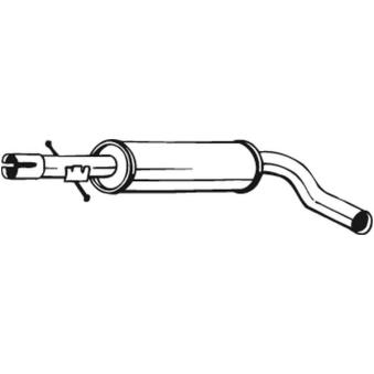 Silencieux central BOSAL OEM 1J0253209A