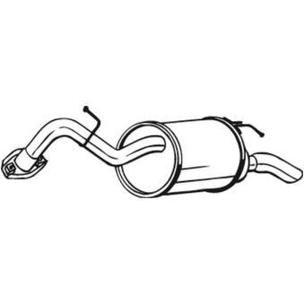 Silencieux arrière BOSAL OEM 1743040051