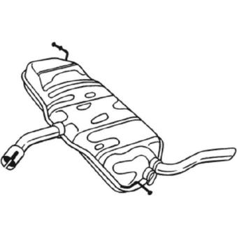 Silencieux arrière BOSAL OEM 5P0253609F