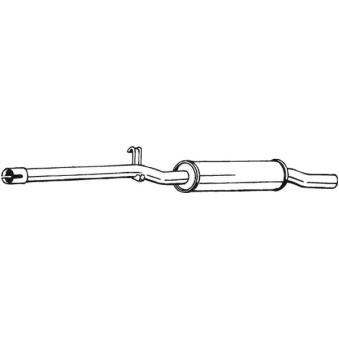 Silencieux central BOSAL 233-233 pour VOLKSWAGEN GOLF 1.5 - 70cv